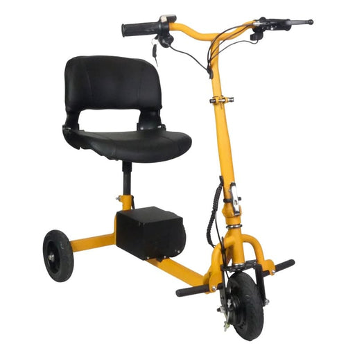 Mini scooter económica ideal para superficies duras con aceleración girando empuñadura