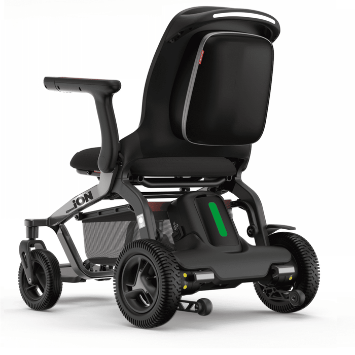 Silla eléctrica ION ligera y plegable con joystick, asistente de voz y bluetooth