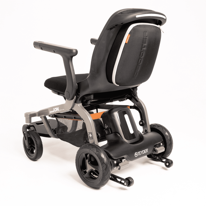 Silla eléctrica ION ligera y plegable con joystick, asistente de voz y bluetooth