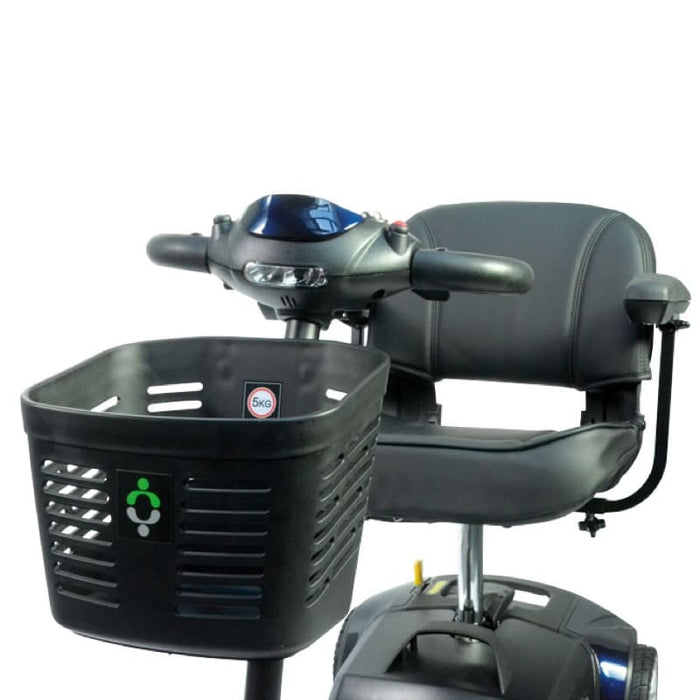 Scooter eléctrico de 4 ruedas desmontable con batería extraible y asiento giratorio 360º